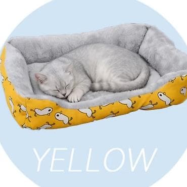 лежанки: Мягкая лежанка для кошек и собак - Прямоугольная форма с высокими — 2