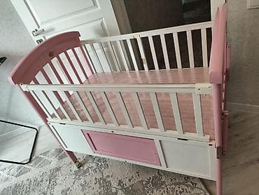 doona x: Детская приставная кроватка, С колесиками, цвет - Розовый — 4