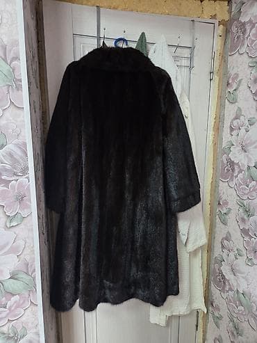 Шуба, Норка, По колено, Италия, 4XL