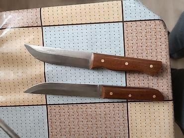 балык кумар: Ножи ручной работы, закалённая сталь рукоять текстолит — 1
