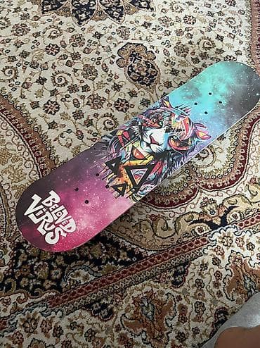 Бильярд столдору: Скейт для подростков.
Ни разу не выезжал на дорогу и не видел асфальт — 1