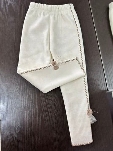 детские летние лосины: Джинсы и брюки, цвет - Черный, Новый — 1