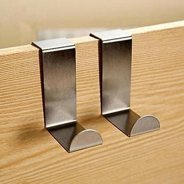 кронштейн для вешалки: S-образный крючок для дверей шкафа, вешалка из нержавеющей стали. 2 шт — 4