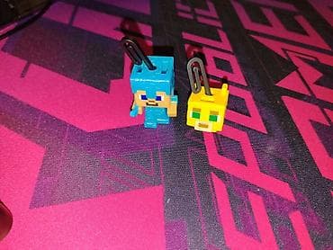 psn network: Мини-фигурки в стиле пиксель-арт с держателями-карабинами - Набор из — 1