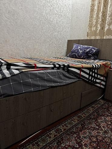 раскладной кровать: Односпальная кровать, С ящиком для хранения, длина - 190 см — 3