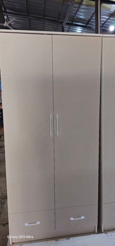 шкаф белого цвета: Кийим салуучу шкаф, Жаңы, Түз, ЛДСП — 2