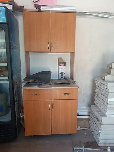 Кухонные гарнитуры: Кухонный гарнитур, Б/у, цвет - Коричневый, ДСП, Самовывоз — 1