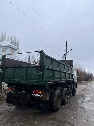 Другие автомобили: КАМАЗ САМОСВАЛ С ПРИЦЕПОМ с трубиной в рабочем состоянии - Тип — 6
