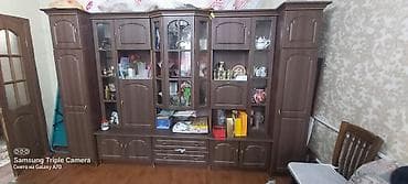 Гарнитур для зала, Шкаф, ДСП, цвет - Коричневый