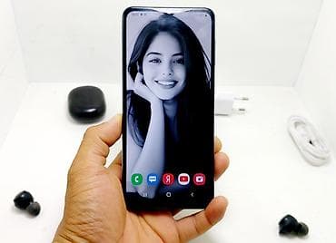 Samsung Galaxy A12, Б/у, 32 ГБ, цвет - Синий, 1 SIM, 2 SIM