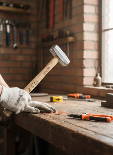 Молоток слесарный BRADO. - Классическая квадратная бойковая головка