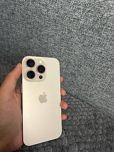 note 7 pro: IPhone 16 Pro, Б/у, 256 ГБ, Desert Titanium, Защитное стекло, 89 % — 1