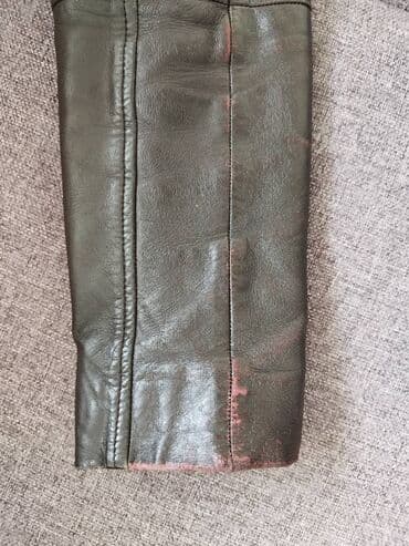 Атайын кийим: Продаю б/у Кожаную куртку (Италия) оригинал покупал в Москве магазин — 6
