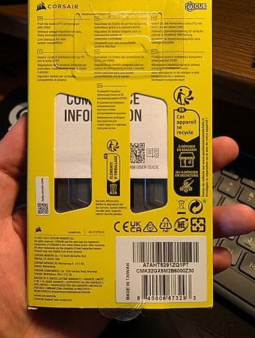 inter core i5: Оперативная память (RAM) для ПК, Б/у, Corsair, 32 ГБ, DDR5, 6000 МГц — 2