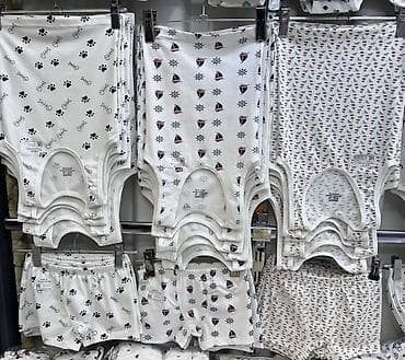 одежда для малыша: Детские трусики из хлопка с принтами Пара трусики + майки размер 26-34 — 7