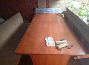 купить бу теннисный стол в бишкеке: Кухонный стол, Б/у, Угловой, Нераскладной — 2