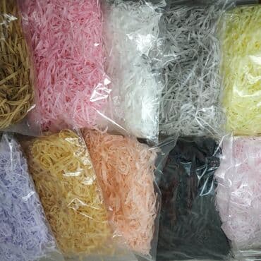 обертка для цветов: Бумажный наполнитель для упаковки подарков и сувениров! В наличии 10 — 2