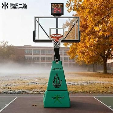 mini hoop: Профессиональная мобильная баскетбольная стойка с табло 24 сек. - — 3