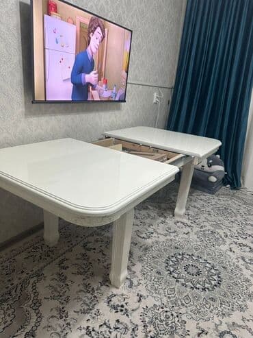 стол книжка раздвижной: Стол трансформер Для кухни, Раскладной стол, цвет - Белый — 3