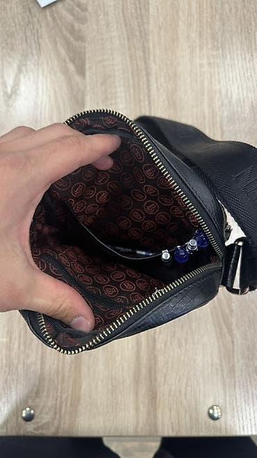 Сумки: Мужская сумка через плечо (кросс-боди) Butun - Материал: натуральная — 2