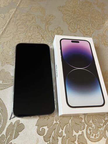 скупка старый телевизор: IPhone 14 Pro Max, Б/у, 256 ГБ, Deep Purple, Зарядное устройство, Чехол, Кабель, 85 % — 1
