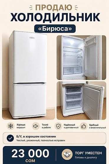 Техника и электроника: Холодильник Biryusa, Двухкамерный — 1