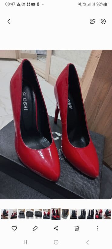 Туфли: Туфли, 35, Glossi, Новый, цвет - Красный, Самовывоз — 3
