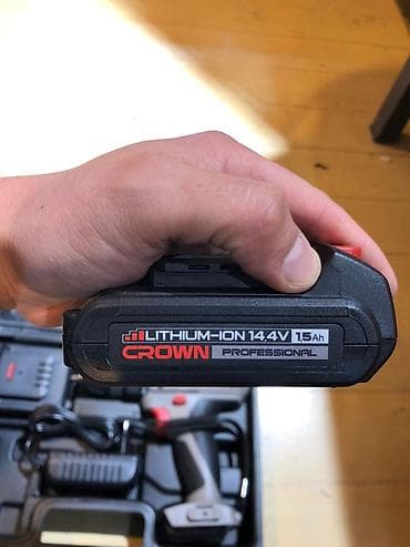 Үй жана бакча: Аккумуляторная дрель-шуруповерт CROWN CT21055L (Crown Professional) — 4