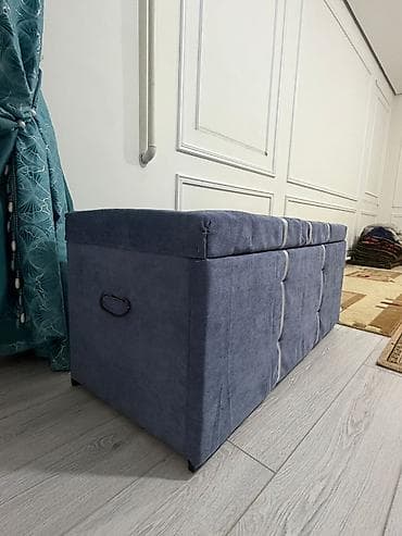 Банкетки: Банкетка, Б/у, Без полок, Самовывоз, цвет - Синий — 1