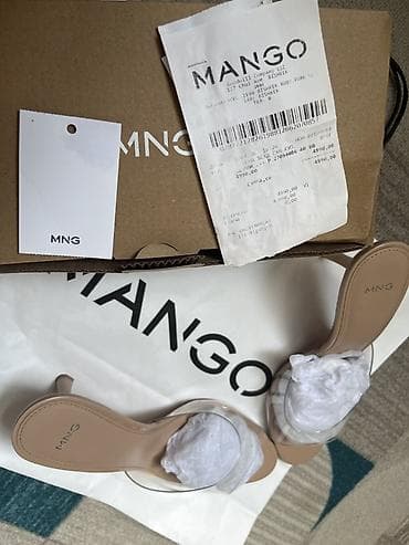 mango 36: Сабо, 40, Mango, Новый, цвет - Бежевый, Самовывоз, Платная доставка — 5