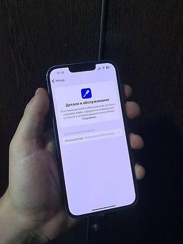 red dead: IPhone 13, Б/у, 128 ГБ, Синий, Чехол, Коробка, 73 % — 4