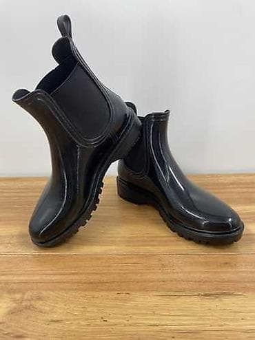 Резиновые сапоги, 38.5, 39, Новый, цвет - Черный