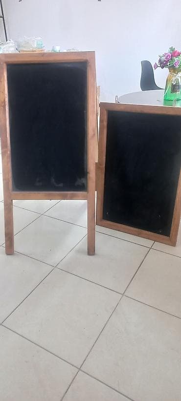 питца печка: Деревянные меловые доски для меню и объявлений - Набор из двух — 2