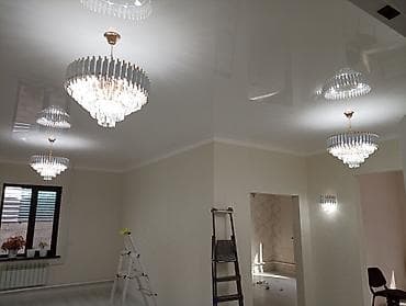 материал натяжной потолок: Натяжной потолок Глянцевое Монтаж — 10