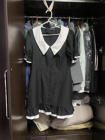 платье футляр на выпускной: Повседневное платье, Короткая модель, M — 2