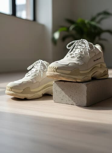 balenciaga: Кроссовки, 39, Balenciaga, Б/у, цвет - Белый, Самовывоз — 1