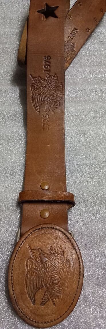 Средства для стирки: Ремень, Другой бренд, Материал: Натуральная кожа, Мужские, Б/у — 8