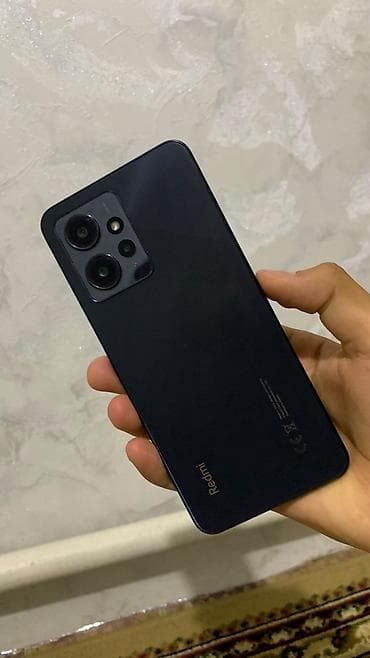 Redmi, Redmi Note 12, Б/у, 128 ГБ, цвет - Черный, 2 SIM