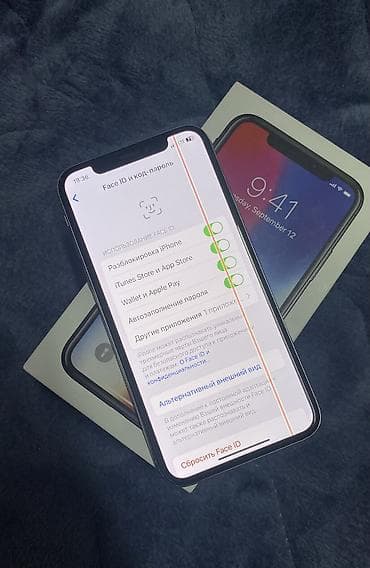 iphine xr: IPhone X, Б/у, 64 ГБ, White Titanium, Коробка, 74 % — 4