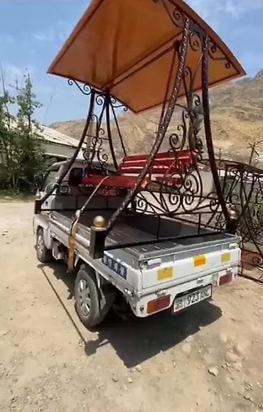 кресло стол: Садовые качели Металл, Со спинкой, С крышей — 2