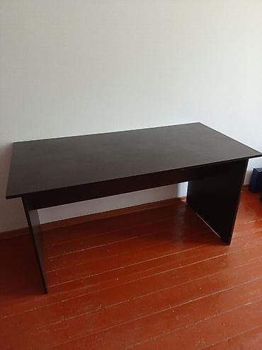 Офисный стол, Новый, Нерегулируемый, цвет - Коричневый, Прямоугольный, ЛДСП, Самовывоз