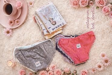 белый топик: Трусики, Хлопок, Турция — 1