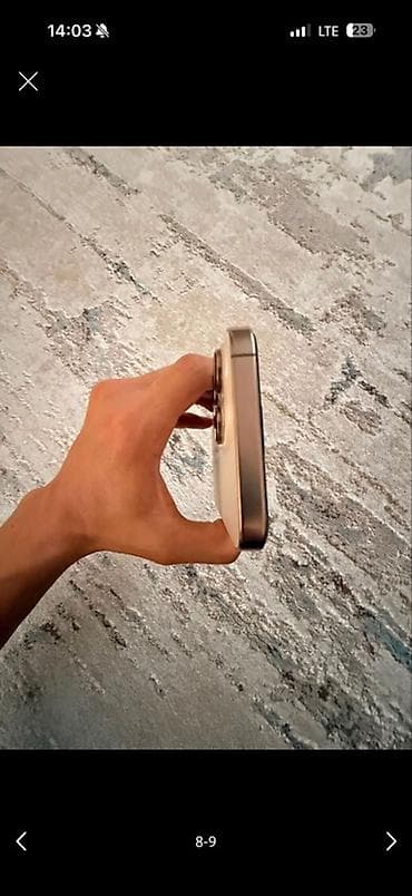 iphone хр: IPhone 16 Pro Max, Б/у, 256 ГБ, Золотой, Защитное стекло, Чехол, 87 % — 3
