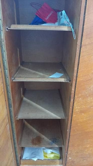 Мебель: Шкаф для одежды, Б/у, Прямой, Дерево — 4