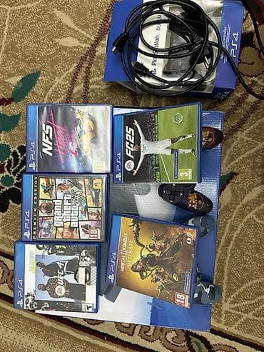 blu: Игровой комплект PlayStation 4 Slim HDR Состав: - Приставка Sony — 1