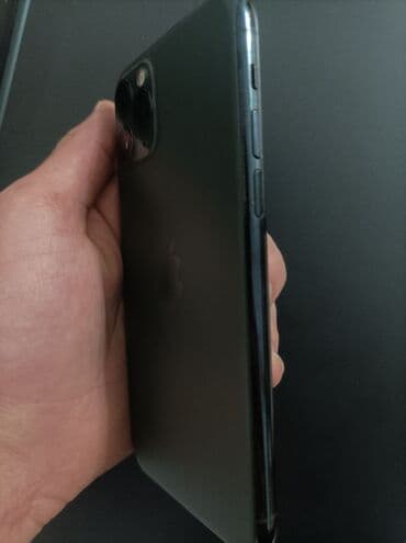 арзан телефон бишкек: IPhone 11 Pro, Колдонулган, 256 ГБ, Matte Midnight Green, Каптама, 90 % — 4
