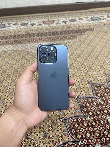 IPhone 15 Pro, Blue Titanium, Кабель, 86 %