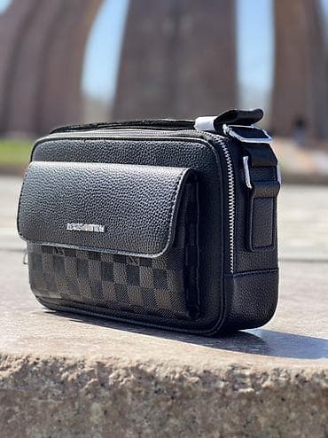 Аксессуарлар: Барсетка, Louis Vuitton, Материалы: Эко булгаары, Магнит илмектер, Сыдырмалуу, Чөнтөктөрү көп, Жаңы — 4