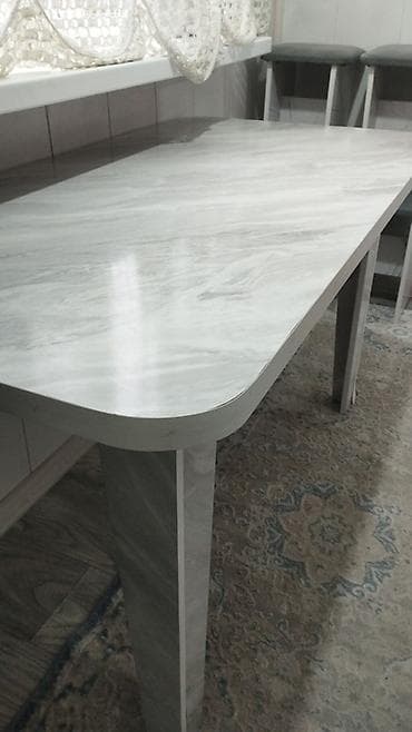 Үй жана бакча: Ашкана үстөлү жана отургуч, түсү - Боз — 3