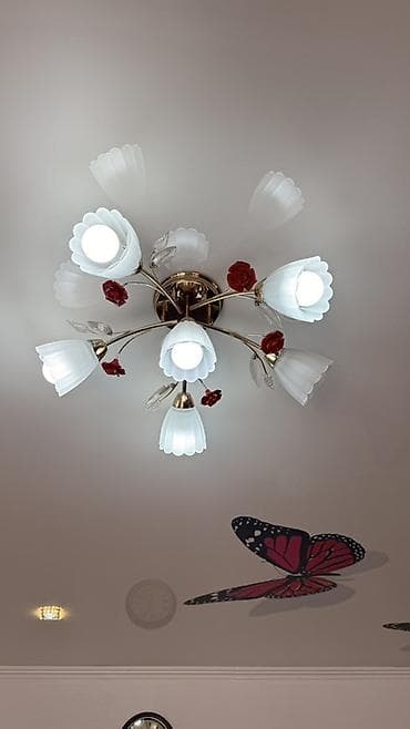 study lamp: Потолочная люстра с 7 плафонами - Тип: потолочная, прижимная к — 2